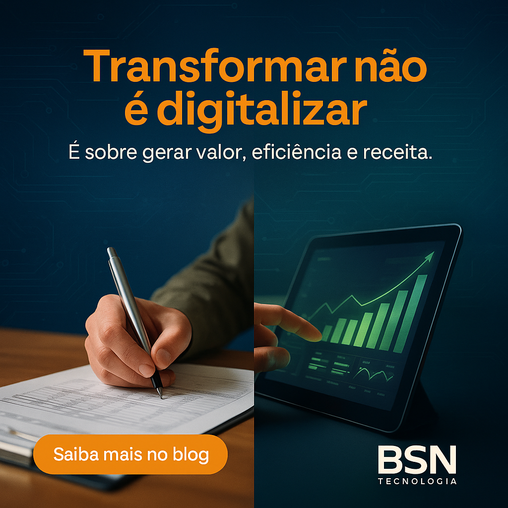 diferença entre digitalização e transformação digital estratégica